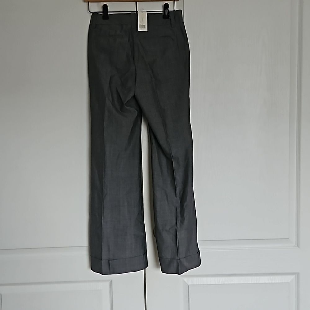 Banana Republic Women's Mid-Rise Flared Pants Gray Size 0 - Picture 5 of 16